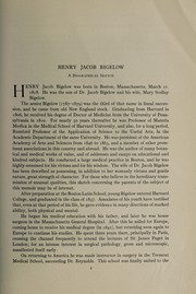 Cover of: Henry Jacob Bigelow by George H. Monks