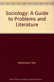 Sociology by T. B. Bottomore, Tom Bottomore