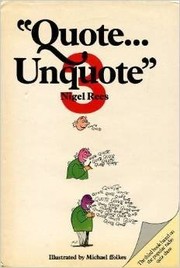 Cover of: "Quote ... unquote"