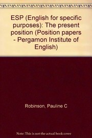 ESP (English for specific purposes) by Pauline C. Robinson