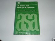 Cover of: Social and ecological systems