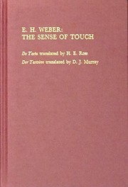 Cover of: The sense of touch; 'De tactu'