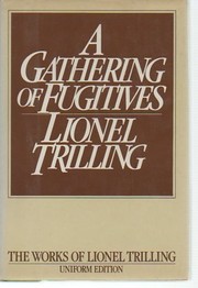 A gathering of fugitives by Lionel Trilling