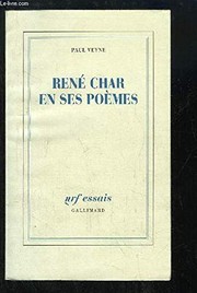 Cover of: René Char en ses poèmes