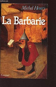 Cover of: La barbarie