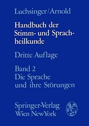 Cover of: Handbuch der Stimm- und Sprachheilkunde.