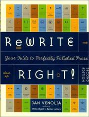 Cover of: Rewrite right! by Jan Venolia