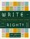 Cover of: Write right!