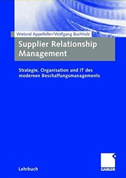 Cover of: Supplier Relationship Management