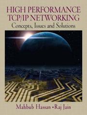 Cover of: High Performance TCP/IP Networking
