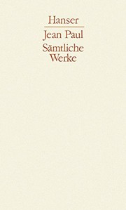Cover of: Sämtliche Werke