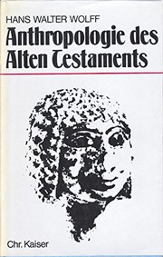 Cover of: Anthropologie des Alten Testaments.
