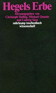 Cover of: Hegels Erbe
