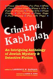 Criminal Kabbalah by Lawrence W. Raphael