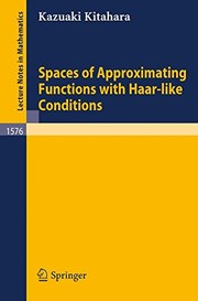 Spaces of approximating functions with Haar-like conditions by Kazuaki Kitahara