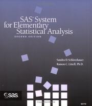 SAS system for elementary statistical analysis by Sandra D. Schlotzhauer