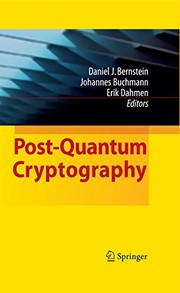 Cover of: Post-Quantum Cryptography