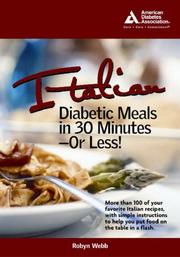 Cover of: Italian Diabetic Meals in 30 Minutes or Less!