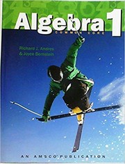 Cover of: Algebra 1 : common core by 