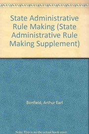 Cover of: State administrative rule making