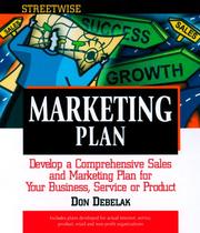Cover of: Streetwise Marketing Plan by Don Debelak