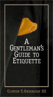 Cover of: A Gentleman's Guide to Etiquette