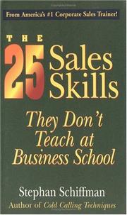 Cover of: The 25 Sales Skills: They Don't Teach at Business Schoolo
