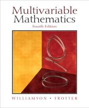 Cover of: Multivariable mathematics by Richard E. Williamson