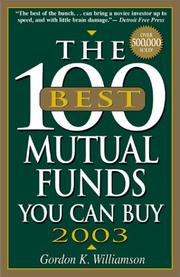Cover of: The 100 Best Mutual Funds You Can Buy, 2003