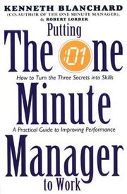 Cover of: Putting the One Minute Manager to Work (One Minute Manager)