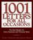 Cover of: 1001 Letters for All Occasions