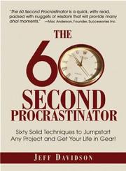 Cover of: The 60-Second Procrastinator