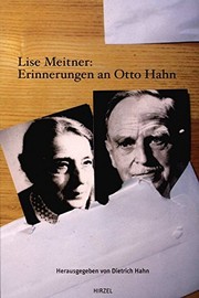 Cover of: Lise Meitner: Erinnerungen an Otto Hahn