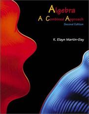 Cover of: Algebra: A Combined Approach (2nd Edition)