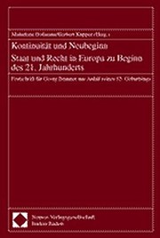 Cover of: Kontinuitat Und Neubeginn: Staat Und Recht in Europa Zu Beginn Des 21. Jahrhunderts (German Edition)