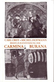 Cover of: Briefe zur Entstehung der Carmina Burana