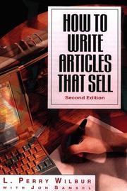 Cover of: How to write articles that sell