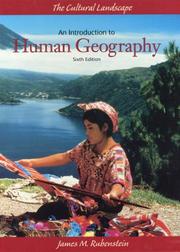 Cover of: Cultural Landscape, The: An Introduction to Human Geography