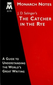 Cover of: Monarch Notes: J. D. Salinger's The Catcher in the Rye