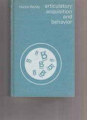 Cover of: Articulatory acquisition and behavior.