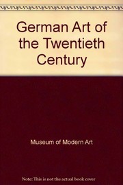 Cover of: German art of the twentieth century