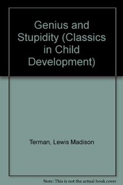 Cover of: Genius and stupidity