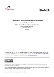 Cover of: Apropriação social da ciência e da tecnologia: contribuições para uma agenda