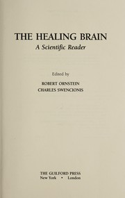 Cover of: The Healing brain: a scientific reader