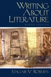 Cover of: Writing about literature by Edgar V. Roberts