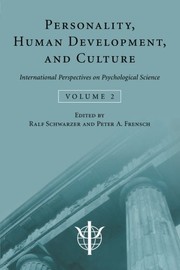 Cover of: Personality, Human Development, And Culture: International Perspectives On Psychological Science (Volume 2)