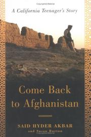 Come back to Afghanistan by Said Hyder Akbar