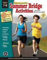 Cover of: Summer Bridge Activities®, Grades 7 - 8