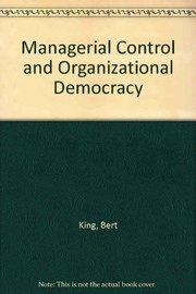 Cover of: Managerial control and organizational democracy