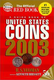 Cover of: A Guide Book of United States Coins 2003: The Official Red Book (Guide Book of United States Coins)